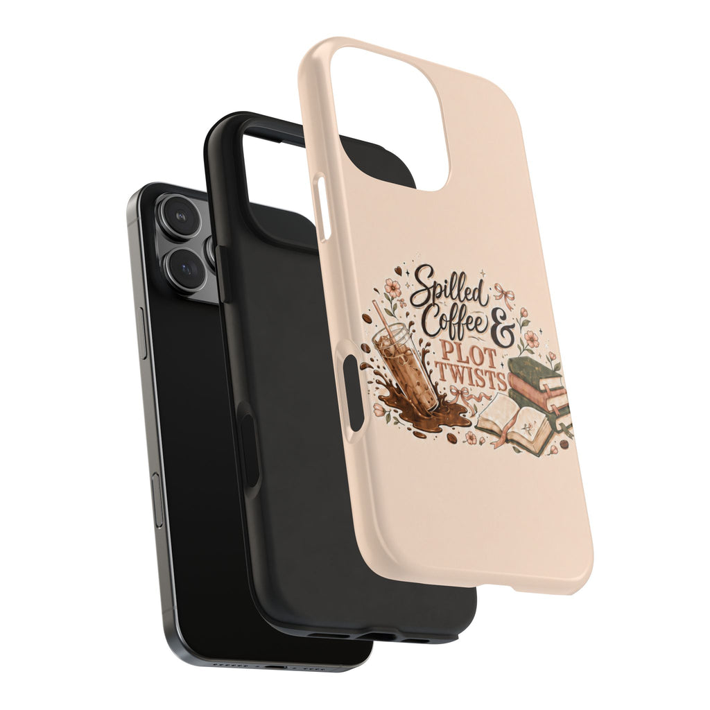 Spilled Coffee & Plot Twists Tough iPhone Case