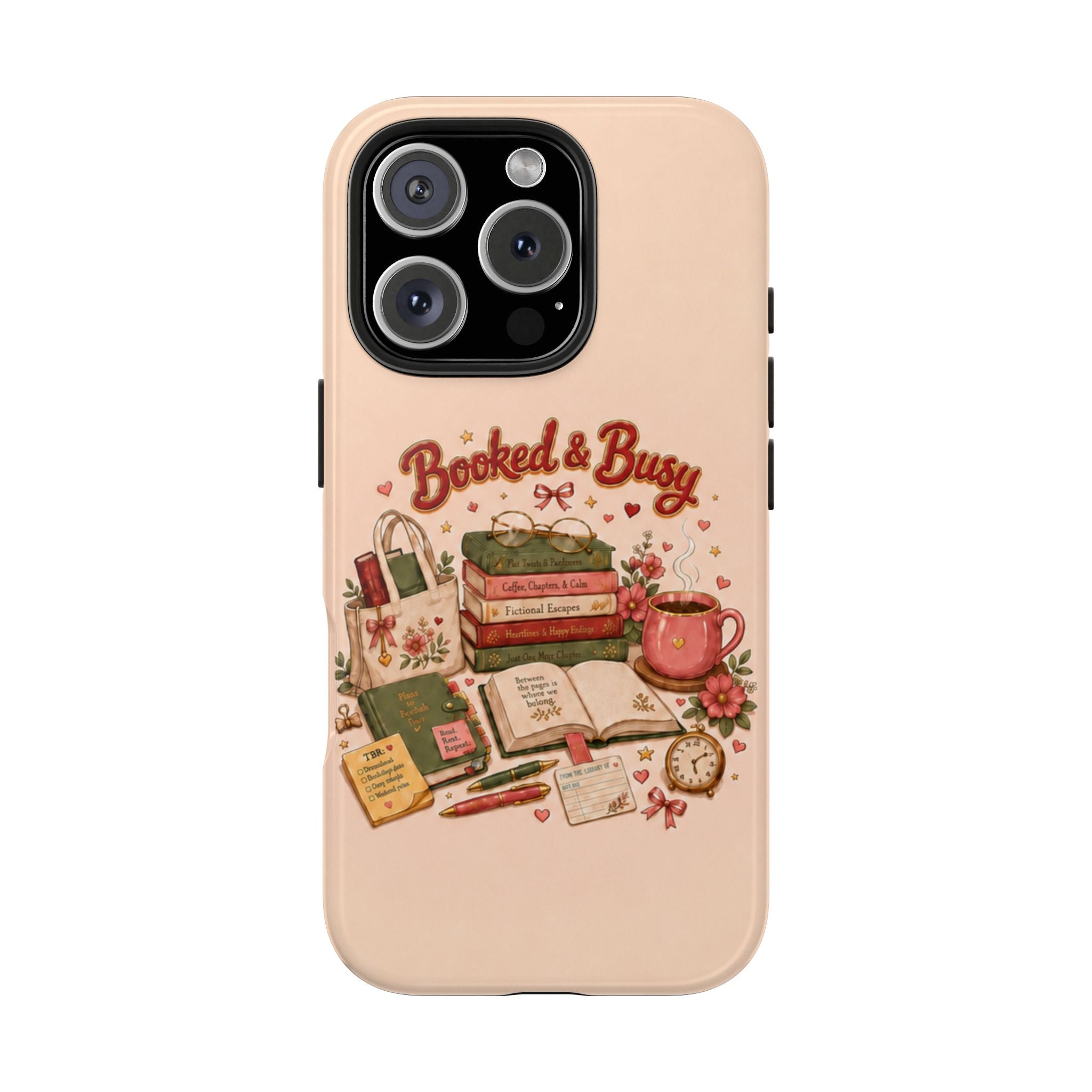 Booked & Busy Tough iPhone Case