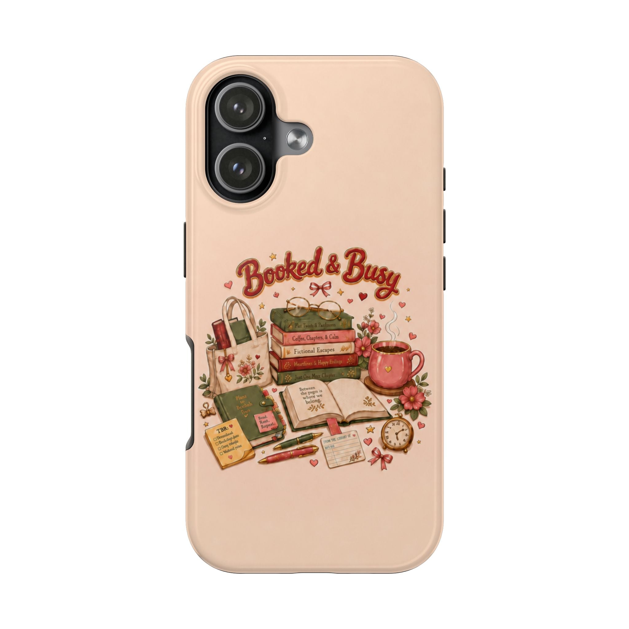 Booked & Busy Tough iPhone Case