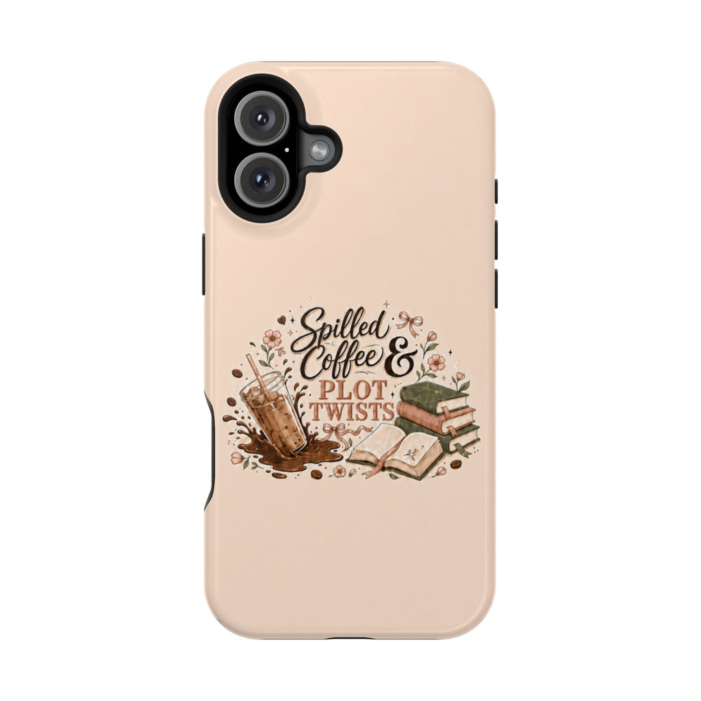 Spilled Coffee & Plot Twists MagSafe iPhone Case