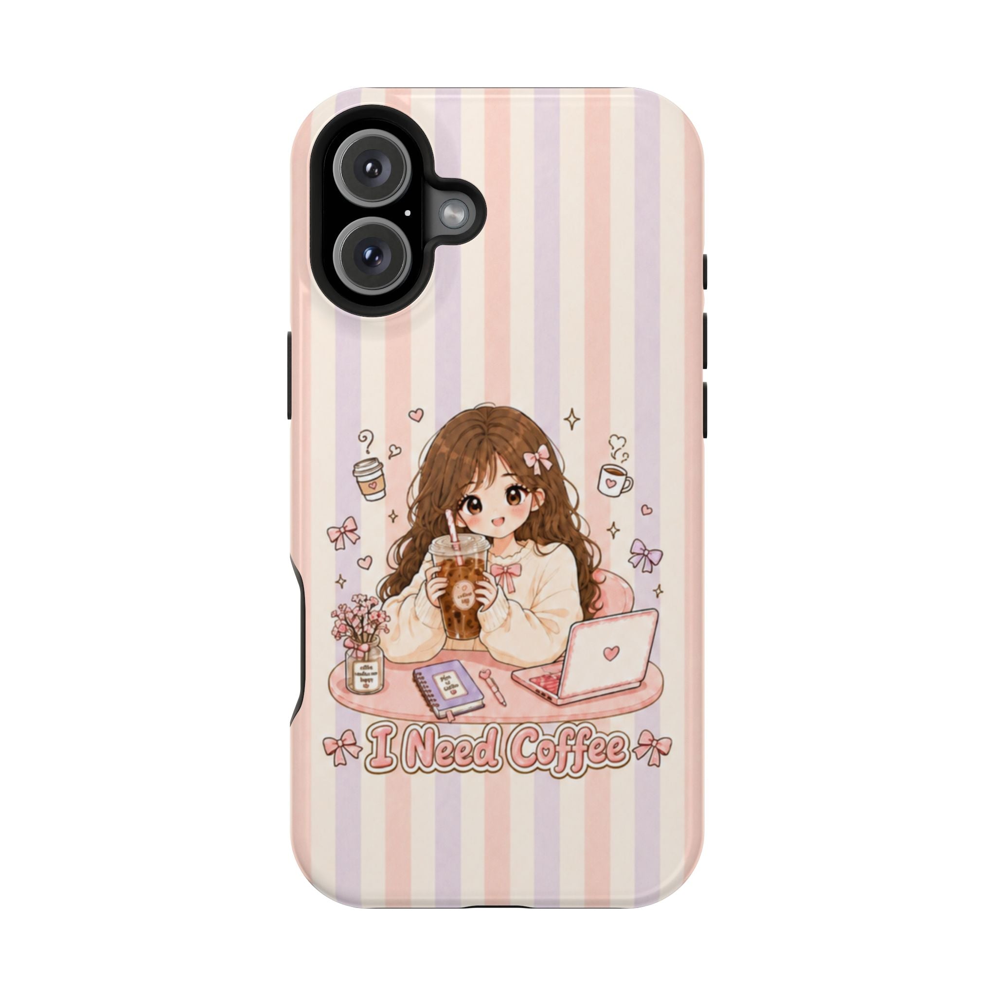 Anime I Need Coffee MagSafe iPhone Case