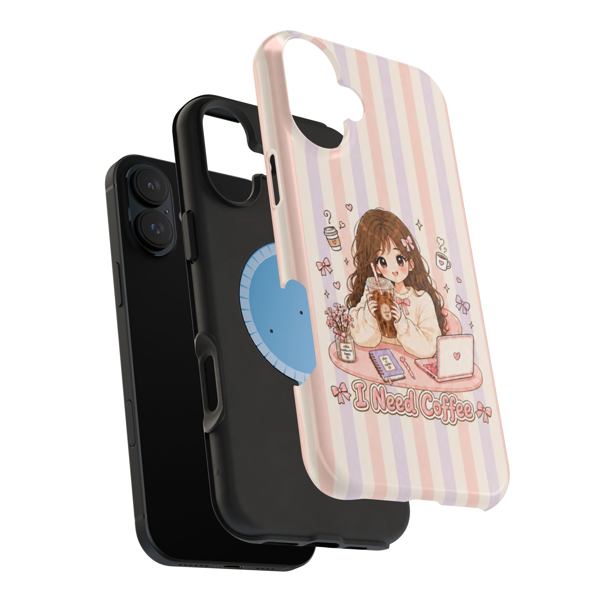 Anime I Need Coffee MagSafe iPhone Case