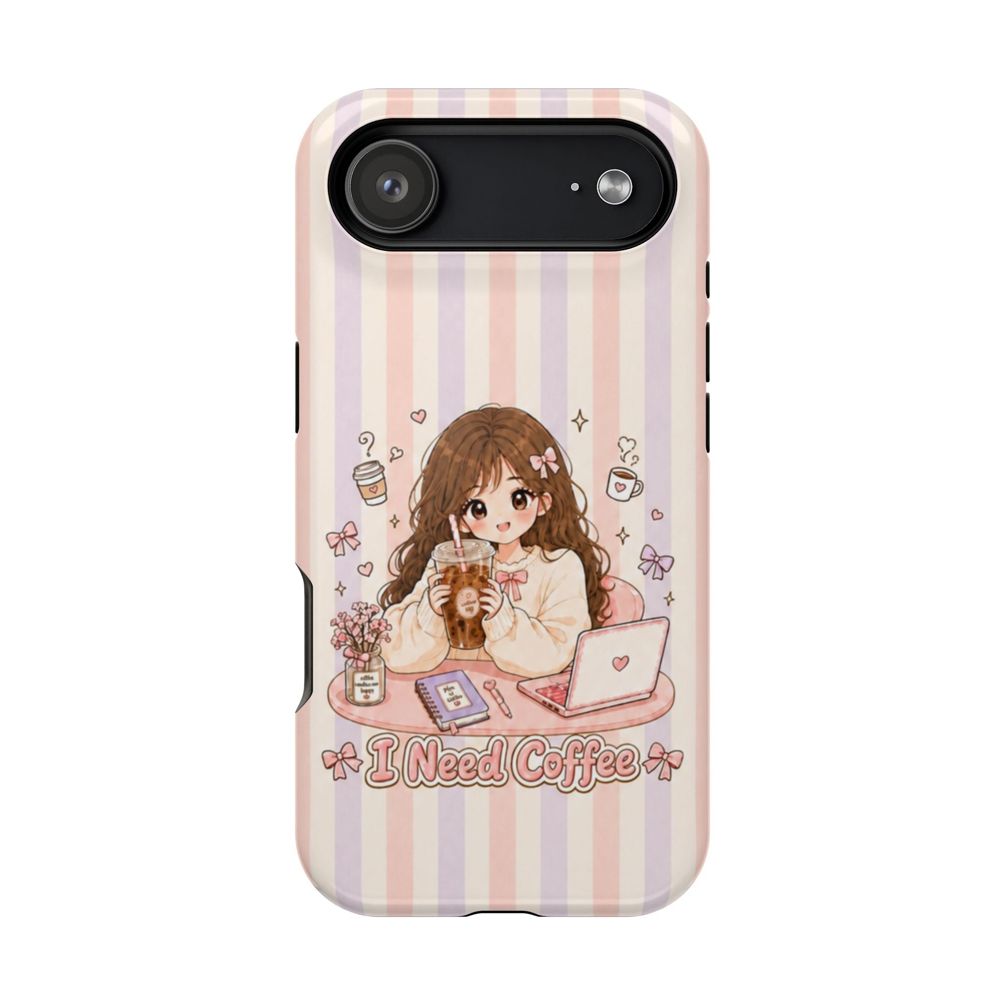 Anime I Need Coffee MagSafe iPhone Case