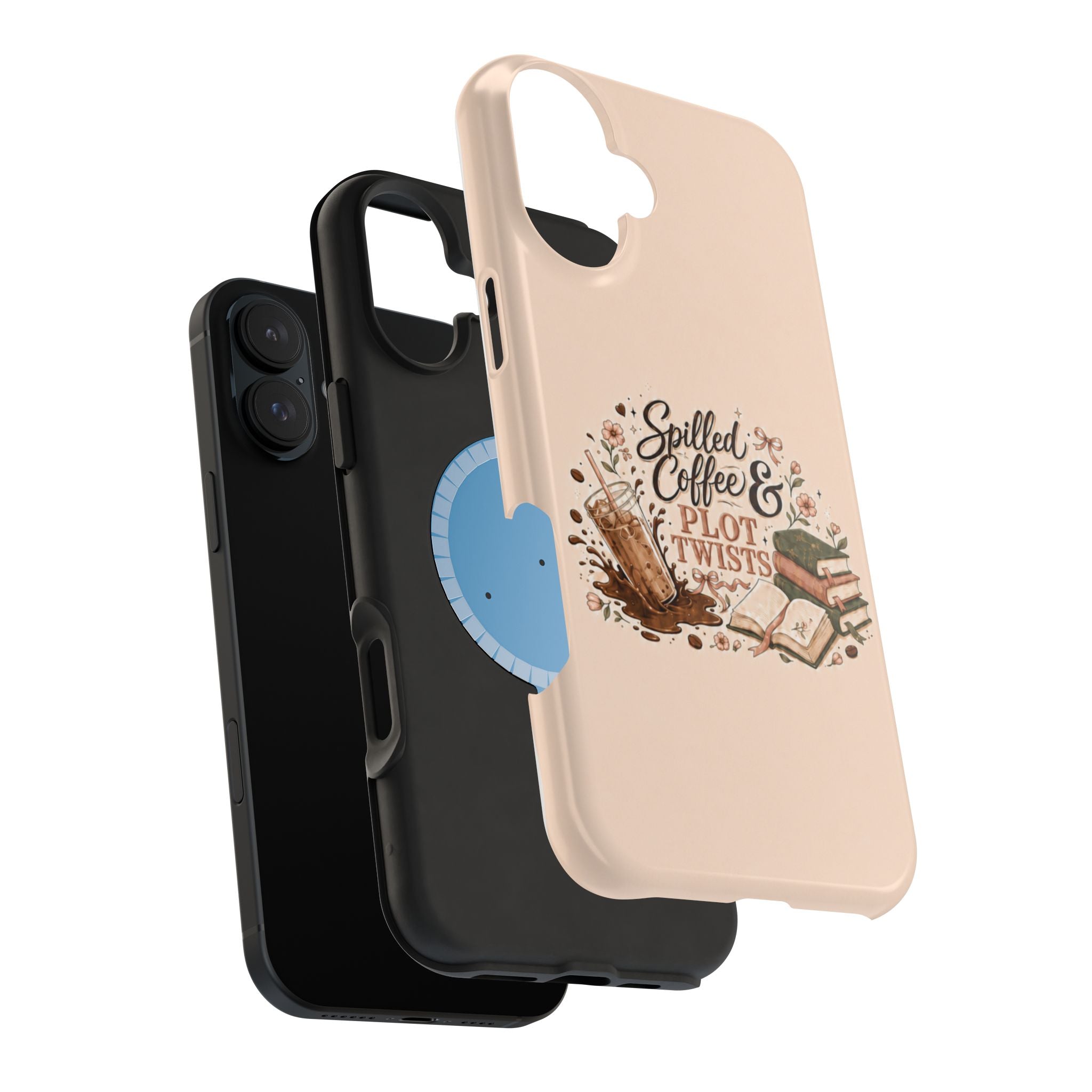 Spilled Coffee & Plot Twists MagSafe iPhone Case
