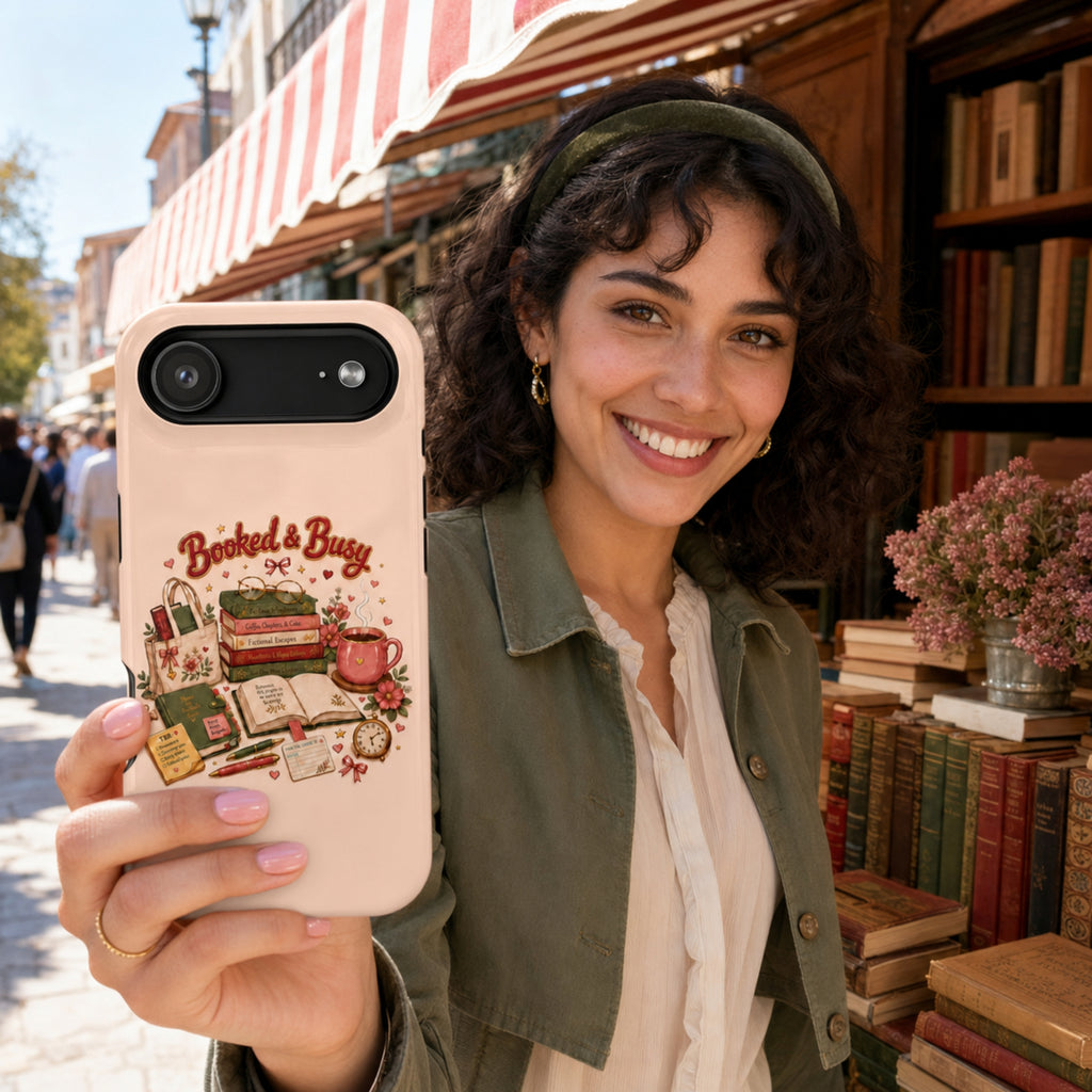 Booked & Busy Tough iPhone Case