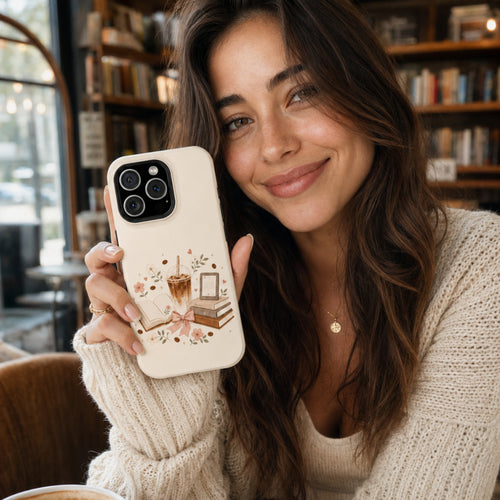 Books & Coffee Tough iPhone Case