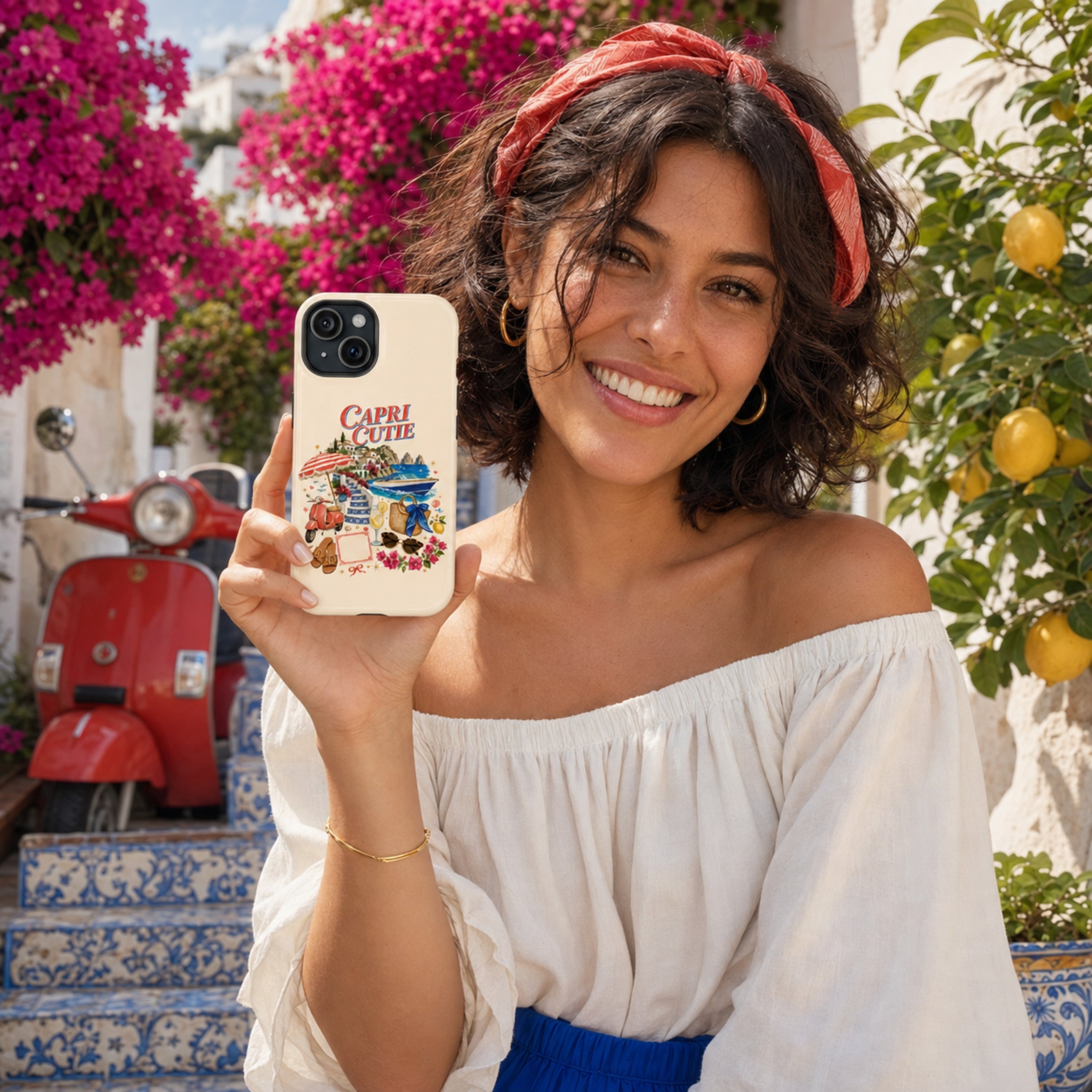 Capri Cutie Tough iPhone Case