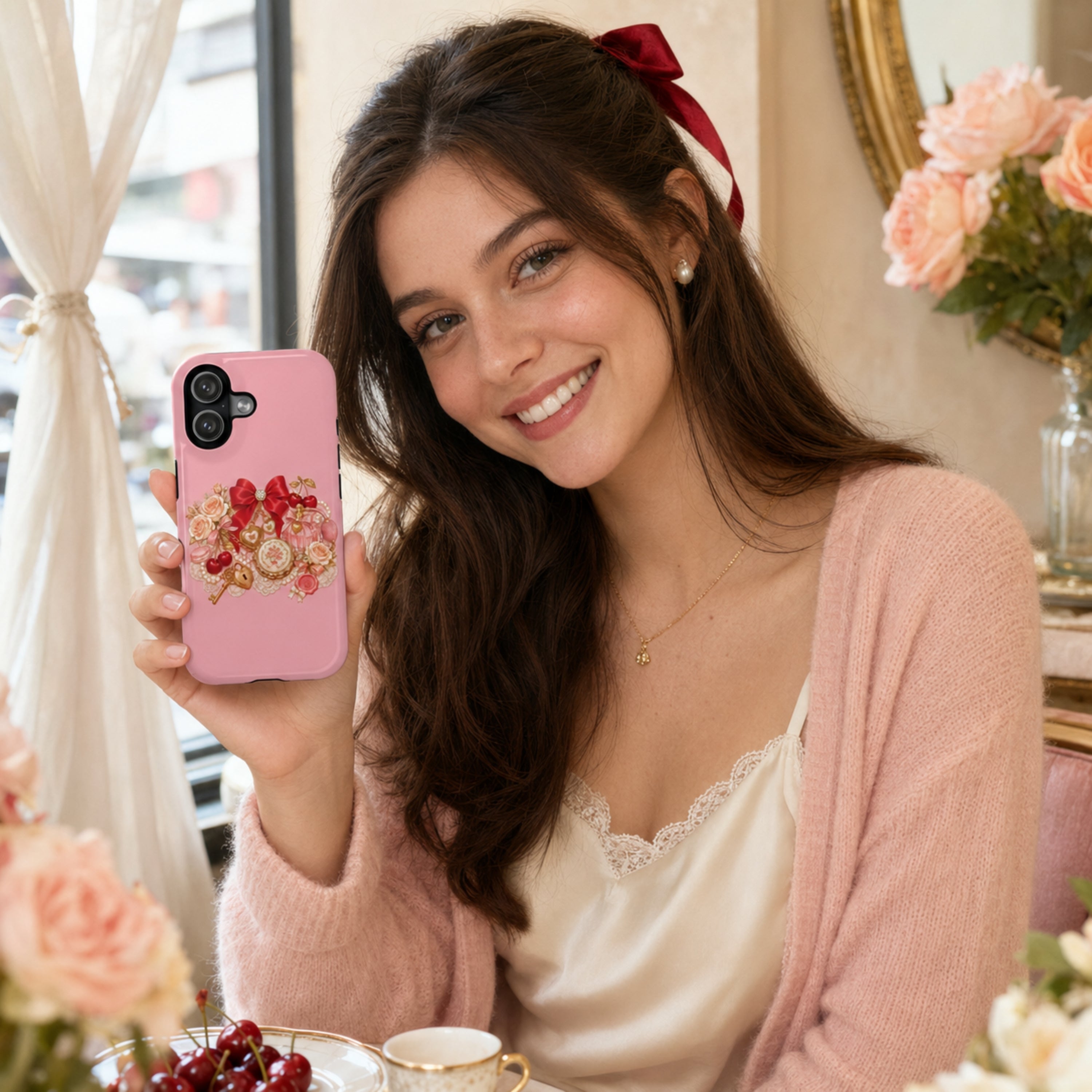 Coquette Charm Bar Tough iPhone Case