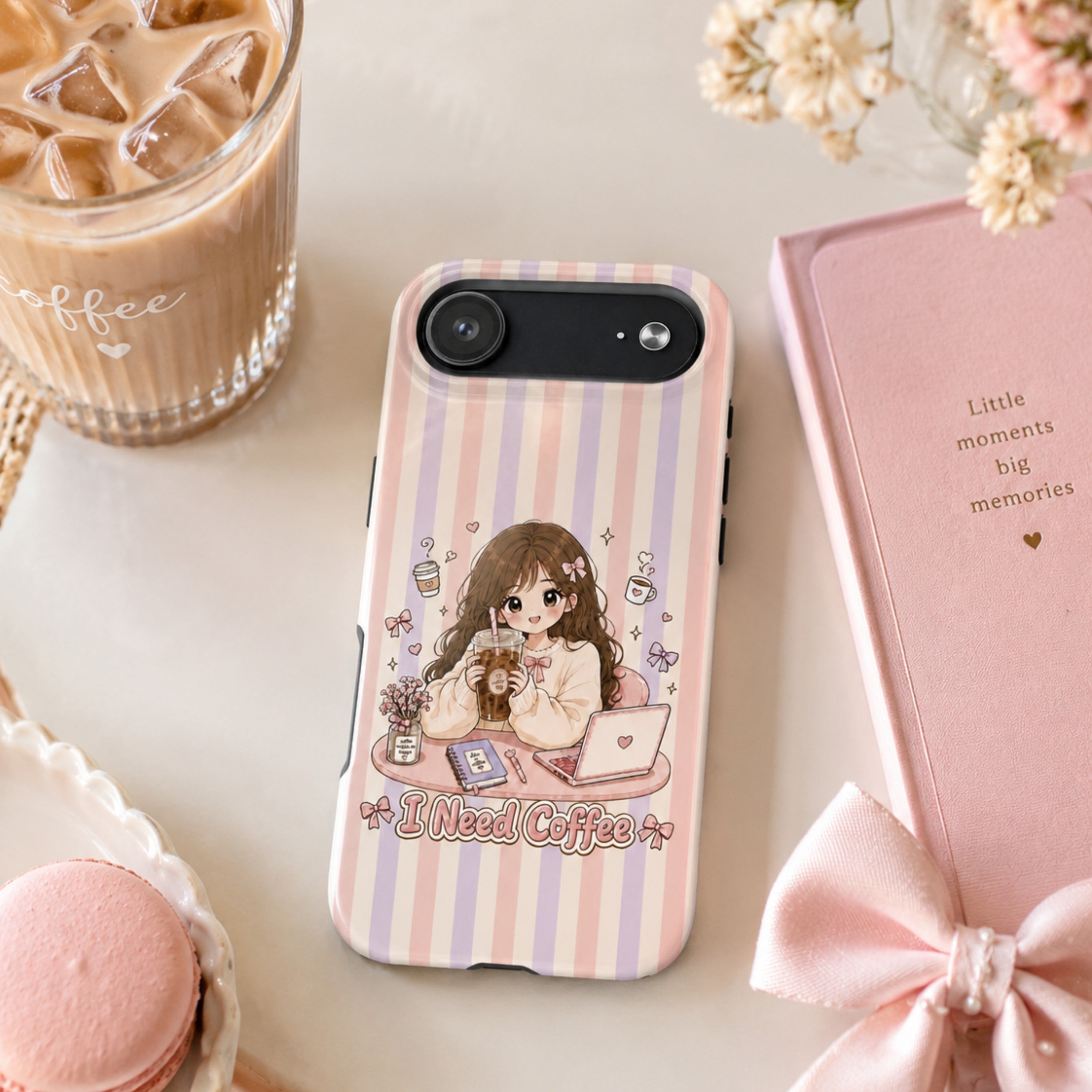 Anime I Need Coffee MagSafe iPhone Case