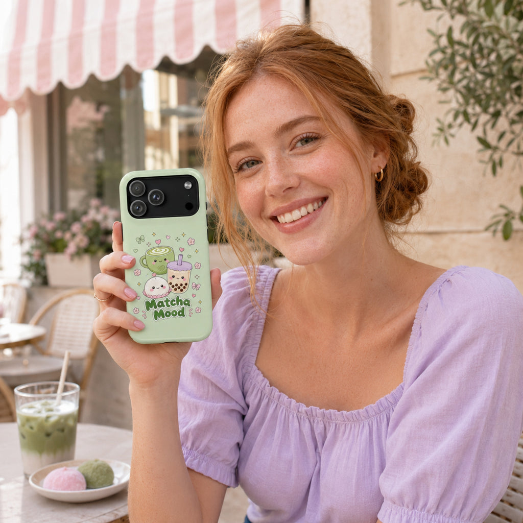 Matcha Mood Tough iPhone Case