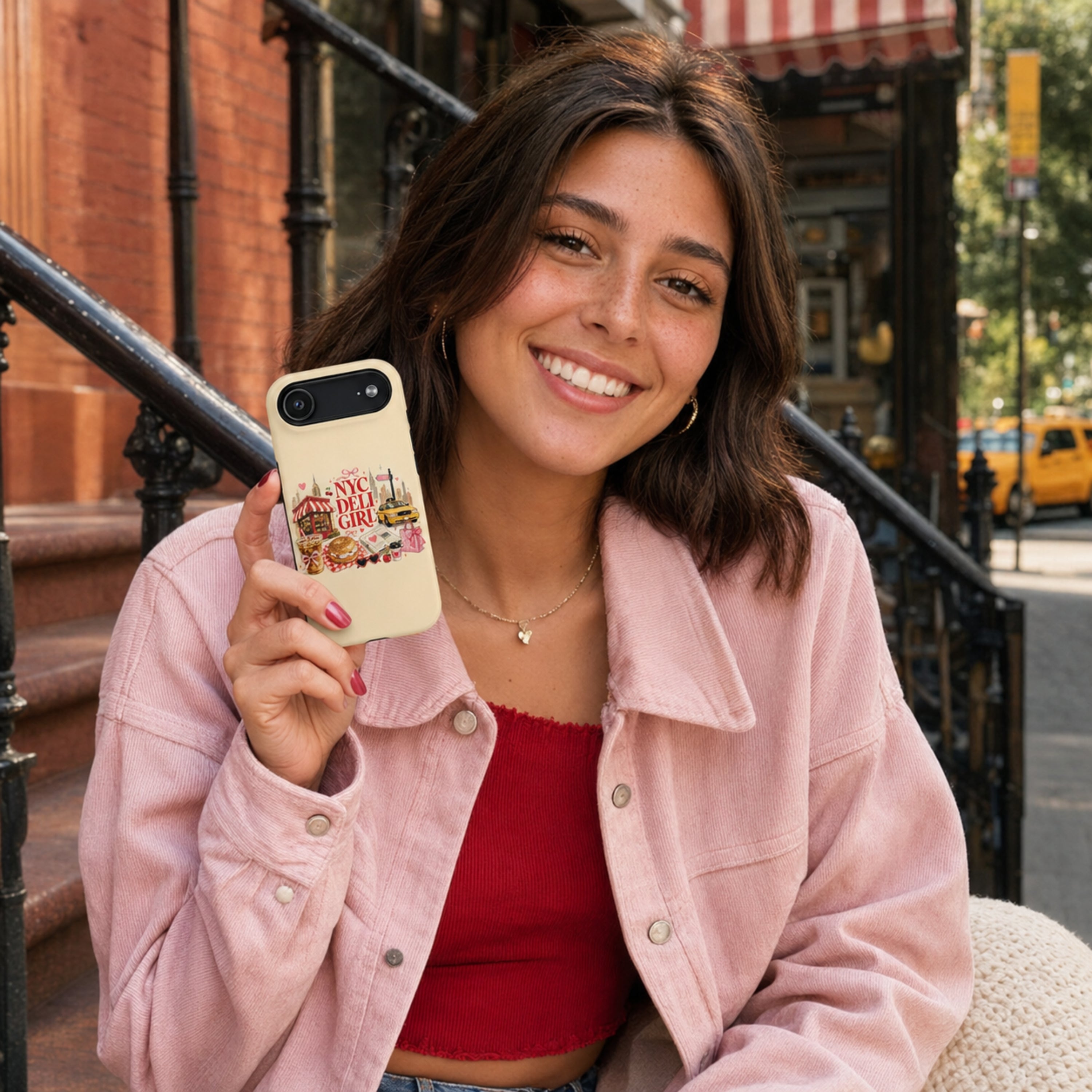 NYC Deli Girl Tough iPhone Case