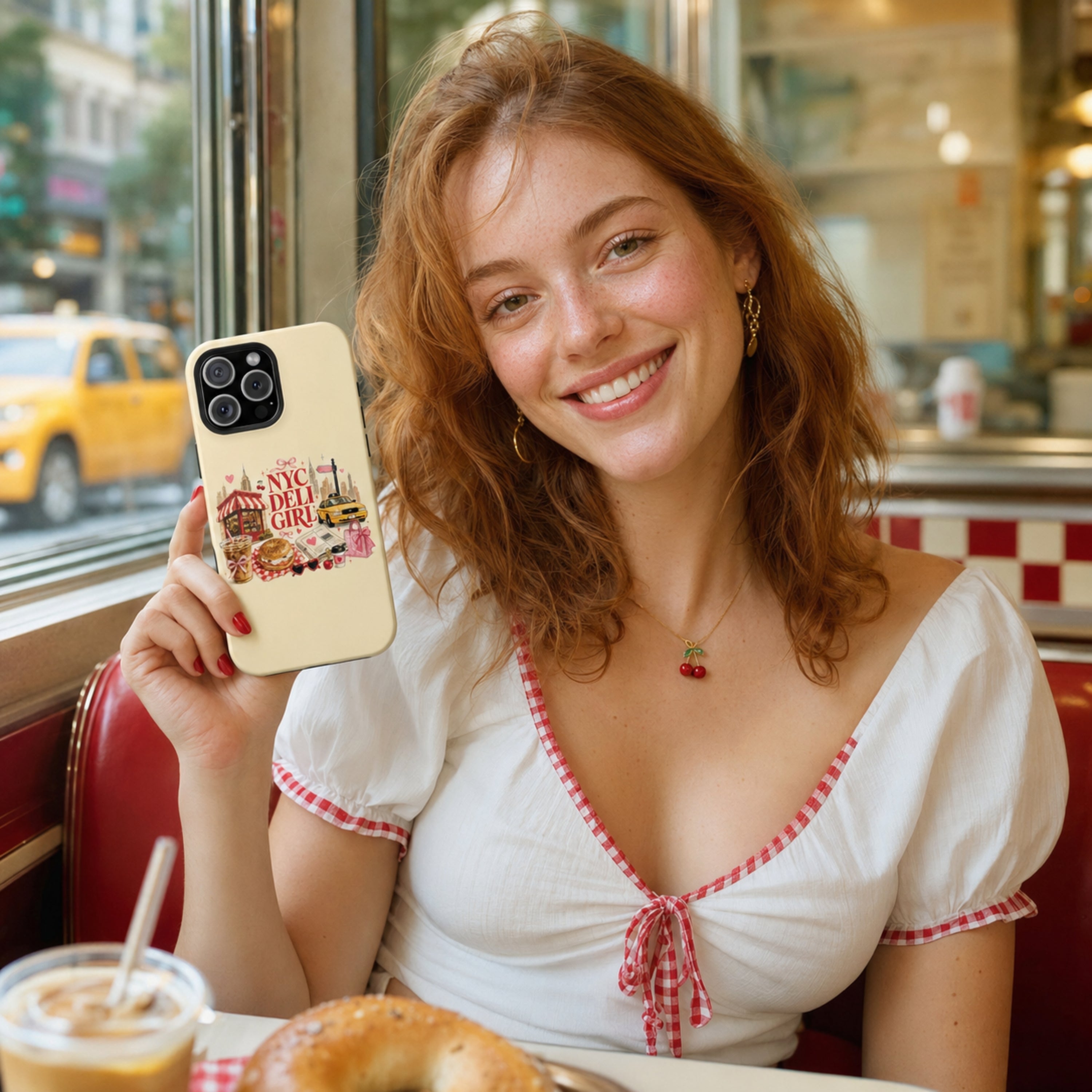 NYC Deli Girl Tough iPhone Case