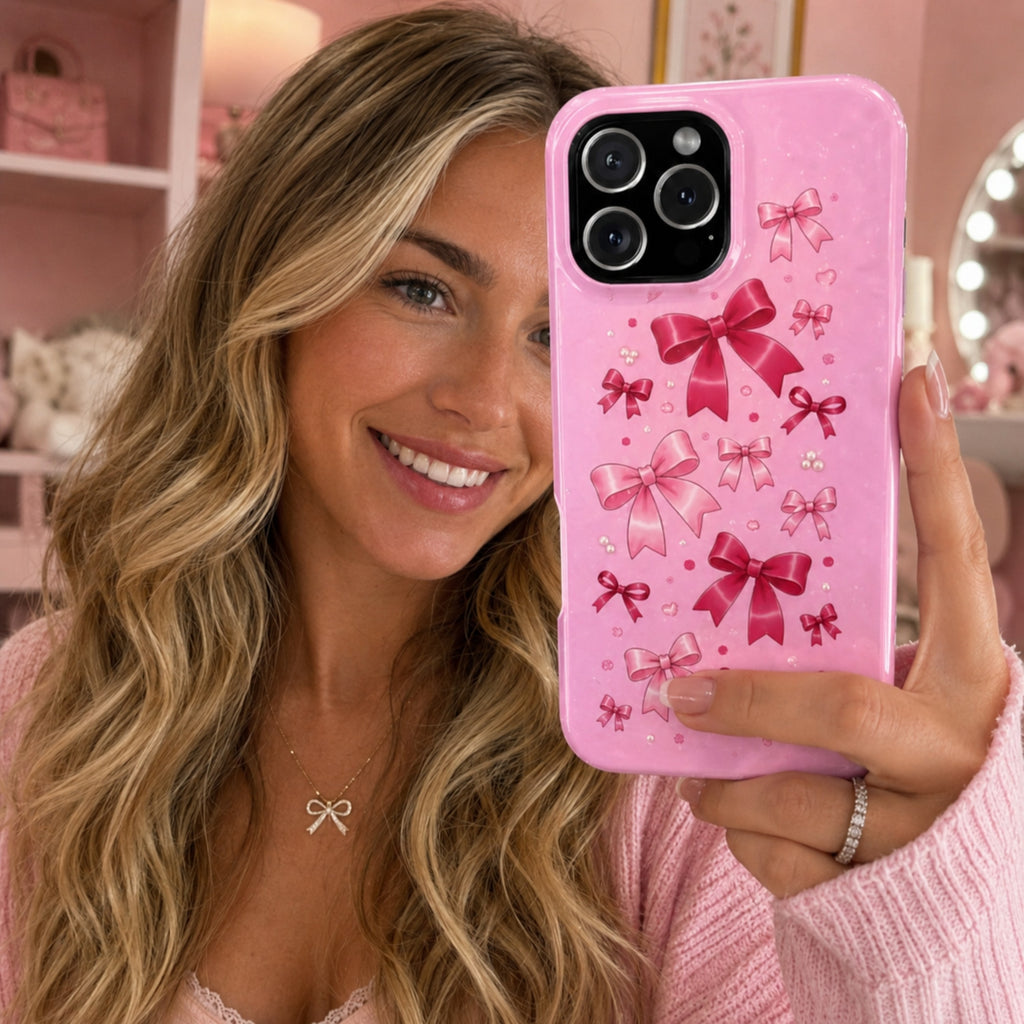 Pink Bow MagSafe iPhone Case