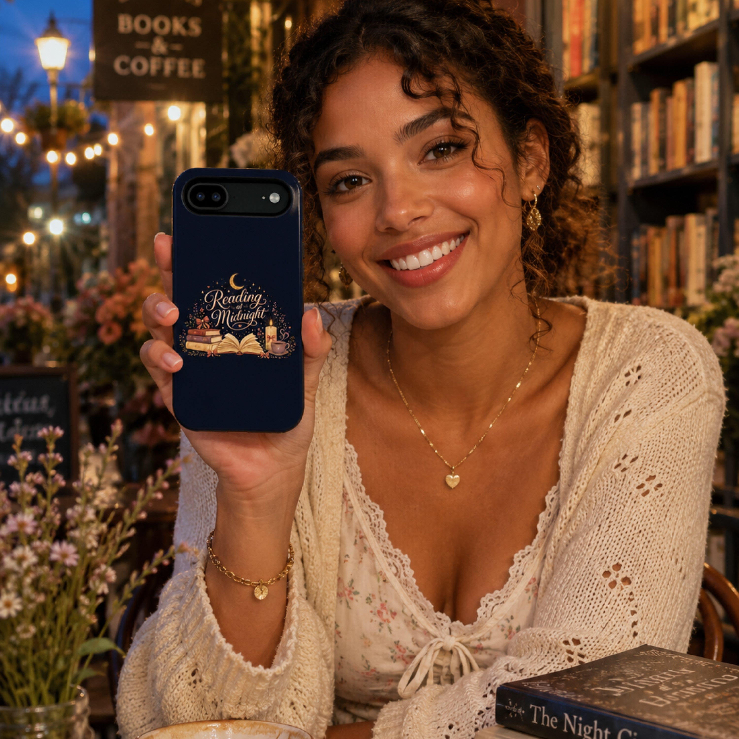 Reading at Midnight Tough iPhone Case