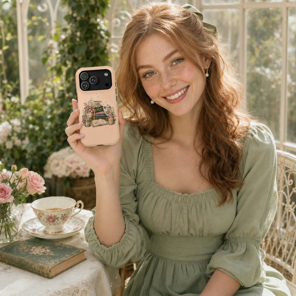 Reader's Tea Society Tough iPhone Case