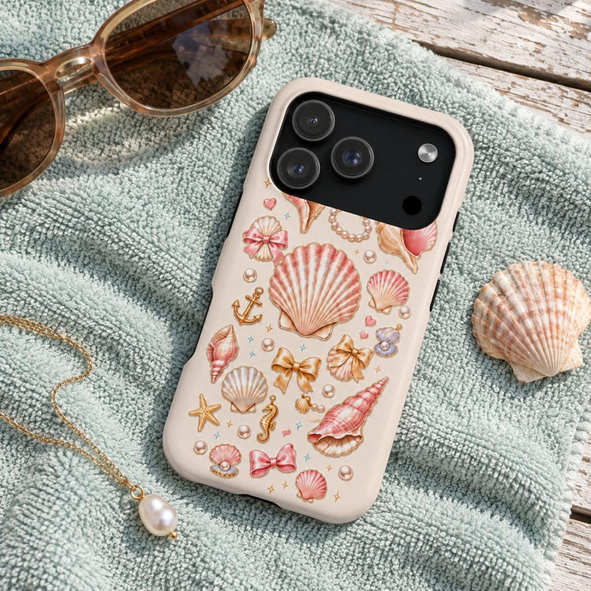 Seashell Trinkets Tough Protective Case