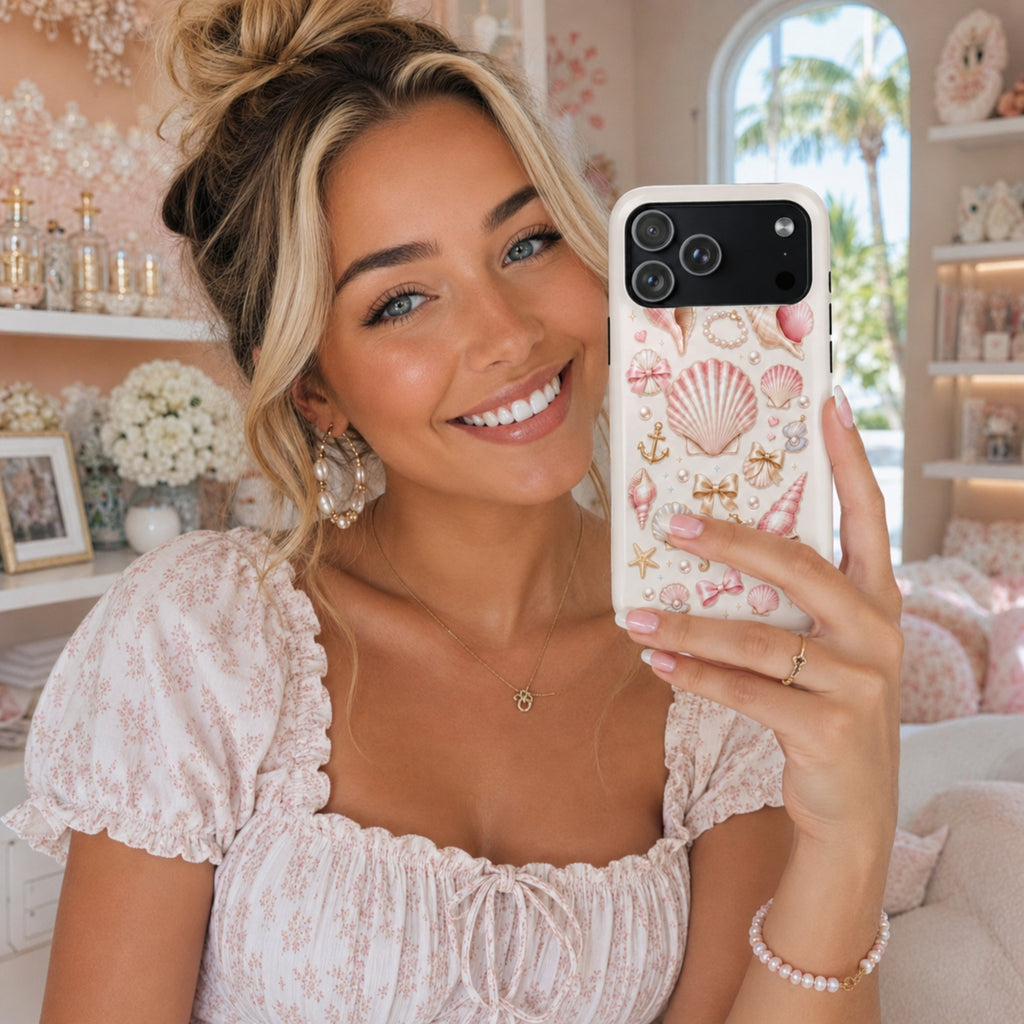 Seashell Trinkets Tough iPhone Case