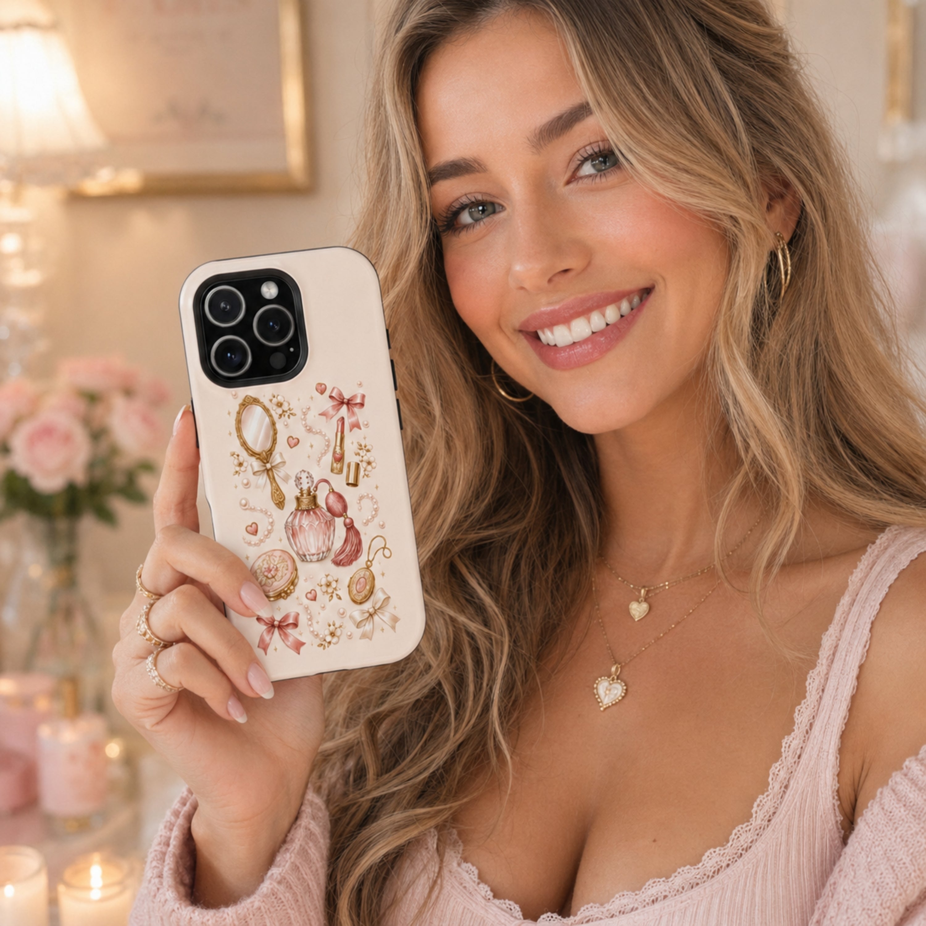 Vintage Trinkets Tough iPhone Case