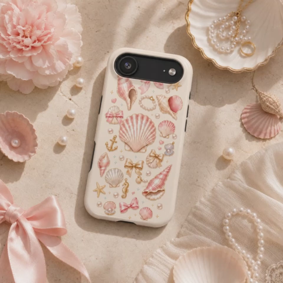 Seashell Trinkets Tough iPhone Case