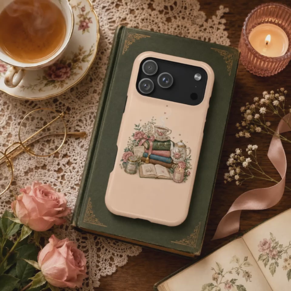 Reader's Tea Society Tough iPhone Case